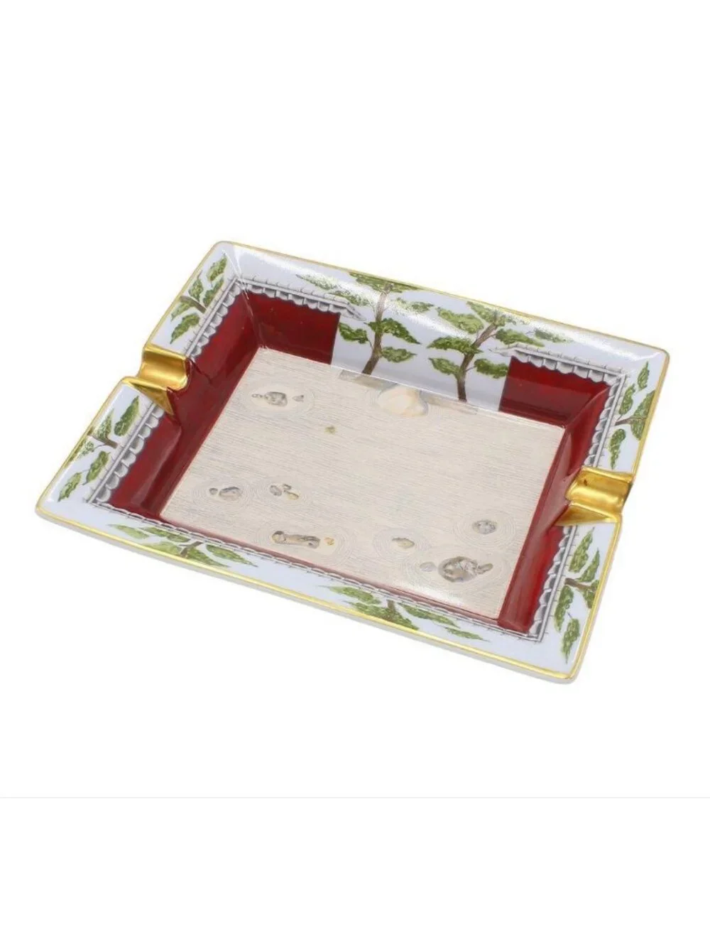 Hermes Ashtray Case White